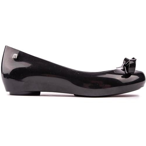 Image of Melissa Womens Ultragirl Ballet Bow Ballerina Shoes Black 7 UK