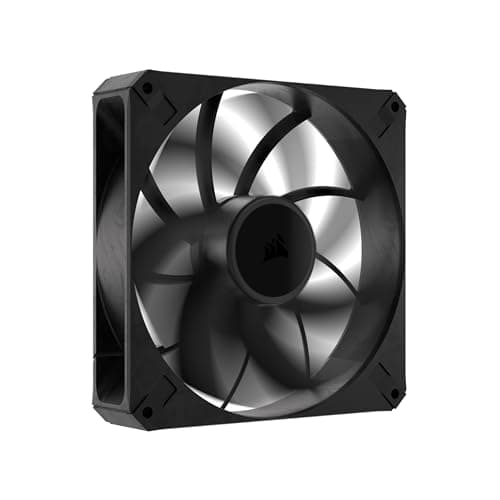 Image of Corsair RS140 MAX 140mm PWM Thick Fan – High Static Pressure – Liquid Crystal Polymer Construction – Single Fan – Black