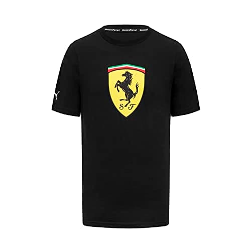 Image of Scuderia Ferrari - Large Shield Tee - Men, Black, XS