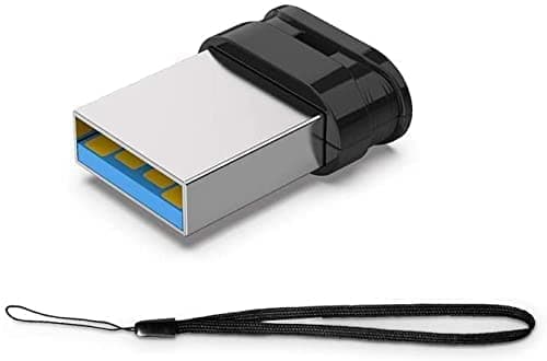 Image of Vansuny USB Stick 64GB USB 3.0 Flash Drive Mini Memory Stick Portable USB Drive Pen Drive for PC, Laptop, Printer, TV, Car (Black, with Lanyard)