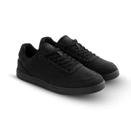 Image of 8000Kicks The Seeker Hemp Trainers & Sports Shoes for Men and Women, Recycled Rubber and Cannabis, Trainers with Hemp Insole, Antibacterial/Microbial, black, 39