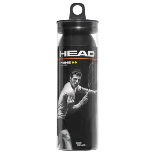 Image of HEAD Unisex Adult Prime 3-Ball Tube DYD Tube Of 3 Squash Balls - Black, one size
