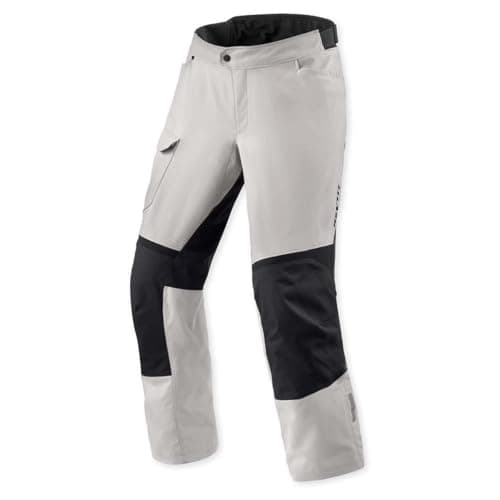 Image of REV'IT! Revit Convergent H2O Waterproof Motorcycle Textile Trousers, Silver/Black, S