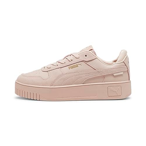 Image of Puma Women Carina Street Sd Sneakers, Rose Quartz-Rose Quartz-Puma Gold, 6.5 UK