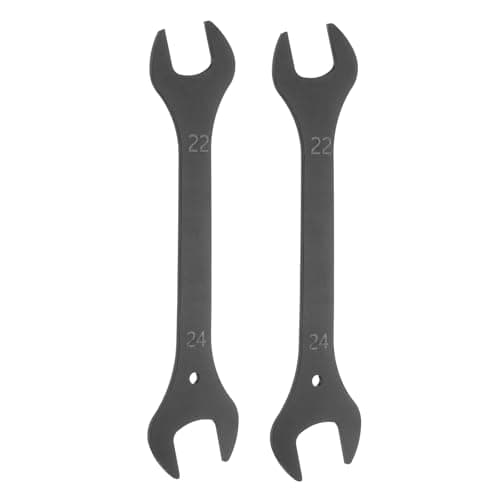 Image of sourcing map 2pcs Super Thin Open End Wrench 22x24mm Metric Lightweight U-Shaped Spanner Double End Wrenches for Automotive Repair Furniture Assembly, Black