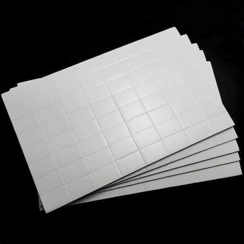 Image of Sixstore 320 Strong Double Sided Foam Adhesive Sticky Pads Squares Rectangles Arts Crafts For Home Office Walls, Car Dashboard, Hanging Signs, Posters, Photos, Doorbell