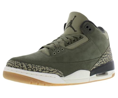 Image of Jordan Air 3 Retro 'Medium Olive' (Olive Green), Olive Green, 9