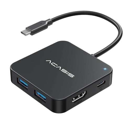 Image of USB C Hub, Multi-Port USB Type-C Hub with 4K HDMI Display, Power Delivery 100 W | 3 USB 3.0 Port | 1 Type-C 3.0 Port | USB C Adapter for MacBook, Mac Mini, XPS, Laptop