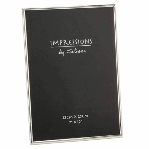Image of Impressions Silverplated Oblong Thin Modern Stylish Photo Frame 7 x 10 inch silver 8156710_SML