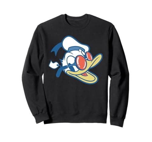 Image of Disney Summer Road Trip Vacation Donald Duck Big Face Sweatshirt