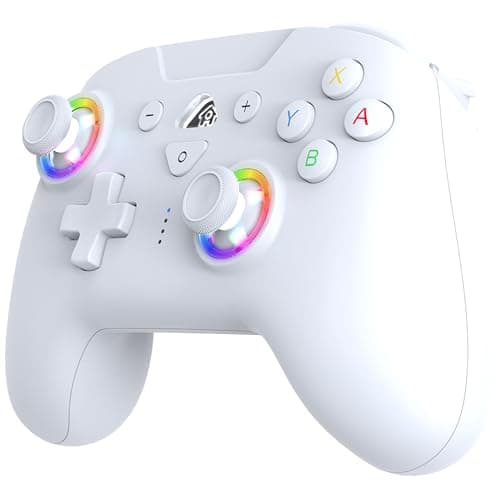 Image of Subsonic – Wireless controller for Switch and Switch 2 – Gamepad bluetooth controller with LED, vibrations ant 6 axis gyro - White