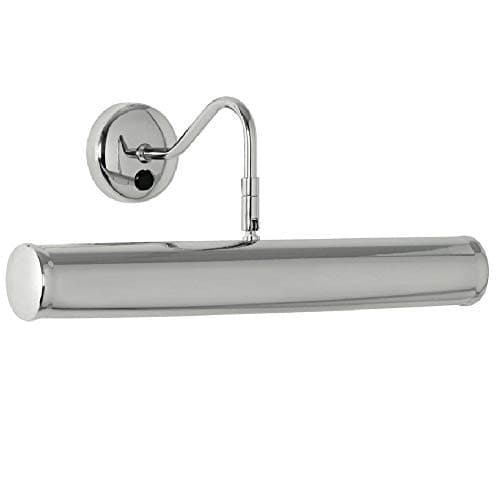 Image of Britalia Polished Chrome Vintage Retro Picture & Mirror Light | Adjustable Head | 390mm Width | Rocker Switch Operation | 2 x SES E14 Lamps Required (Not Included)