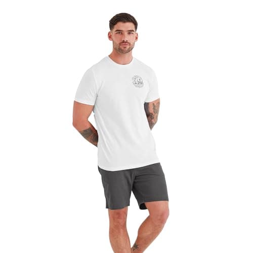 Image of TOG24 Highland Men's T-Shirt. Crafted from 100% Sustainable Cotton Ensuring It's an Eco-Friendly Choice. Pair This Mens T-Shirt with Jeans, Chinos or Shorts for A Classic Casual Summer Look.