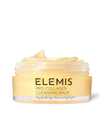 Image of ELEMIS Pro-Collagen Cleansing Balm, 3in1 Melting Facial Cleanser for Deep Cleansing Wash, Infused with 9 Nourishing Essential Oils, Daily Moisturising Makeup Remover for Clean, Glowing Skin