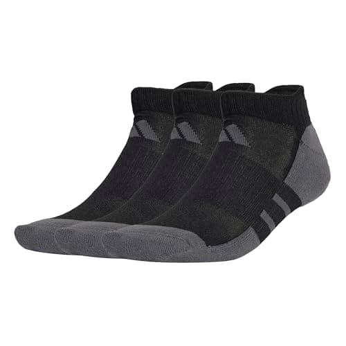 Image of adidas Unisex ESSENTIALS CLIMACOOL LOW CUT 3PP, Black/Grey Six, 10.5-12.5