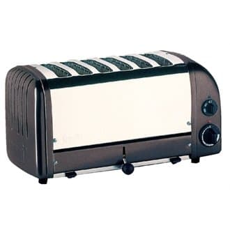 Image of Dualit E267 Bread Toaster, 6 Slices, Black