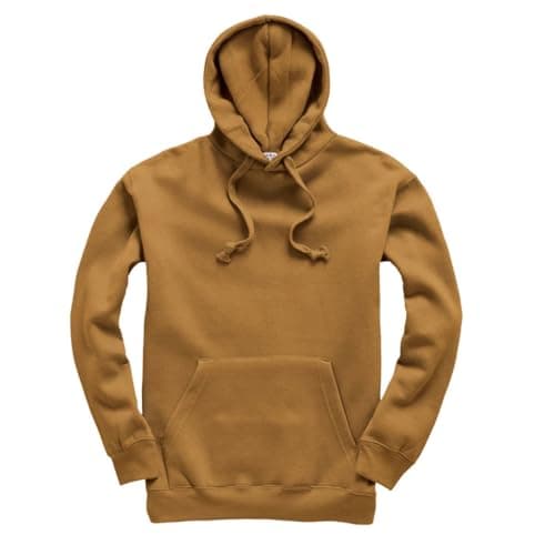 Image of Mellor Design Unisex Pullover Hoodie – Classic Fit Hooded Sweatshirt for Men & Women – Casual Plain Hooded Top, Dark Mustard, XXL