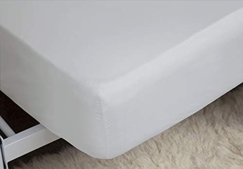 Image of Belledorm Fitted Sheet Extra Deep 38cm (15 inch) - 200 Thread Count (King Size, Cloud)