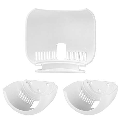 Image of GEEKRIA Wall Mount Compatible with Google Nest WiFi Add-On Point ONLY, ABS Space-Saving Bracket Holder Shelf, The Simplest Cable Management Wall Mount Bracket (3 Pack)
