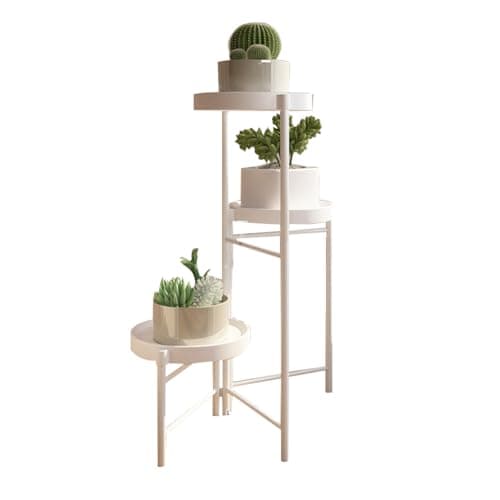 Image of Aptliton Plant Stand Indoor Metal Corner Plant Pot Stands for Multiple Plants, Tiered Plant Stands Folding Flower Display Holders Rack Shelf for Garden Balcony Patio Living Room