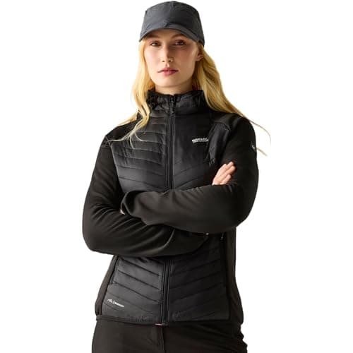 Image of Regatta Womens Andreson Hybrid Quilted Jacket Water Repellent Insulated Walking Hiking Coat