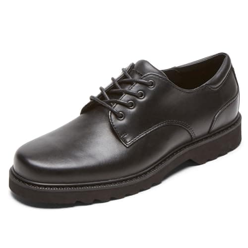 Image of Rockport Men Northfield Leather Lace Up Shoes, Black, 10.5 UK (45 EU)