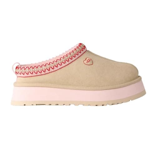 Image of UGG Tazz Love 26 Women's Slippers 40 EU Platform Clogs Made of Suede with EVA Sole Slip On Comfort Slippers