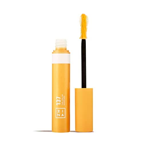 Image of 3ina MAKEUP - The Color Mascara 137 Yellow Vegetal Keratin Volume and Lift Long-Lasting Flake Free Lengthening Sensitive Eyes Vegan Cruelty Free, 31.0 grams, Pack of 1