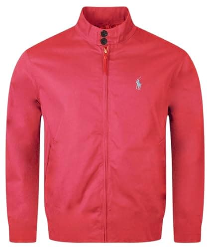 Image of Polo Ralph Lauren Men's Chino Windbreaker Jacket (UK, Alpha, L, Regular, Regular, Red)