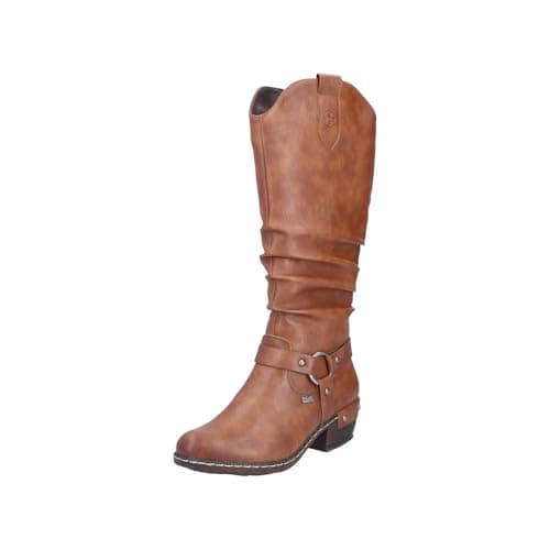 Image of Rieker Women's 93670 High Boots, Brown 24, 6.5 UK