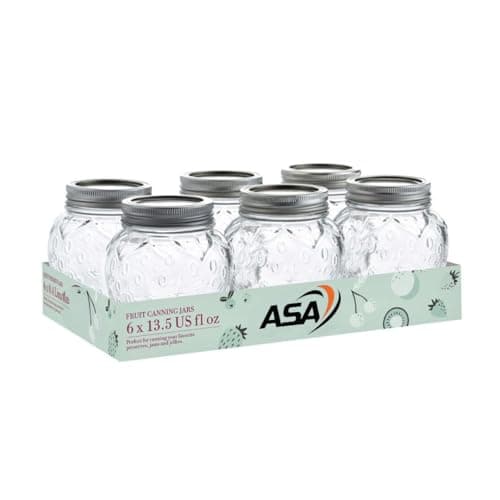 Image of ASA® Kilner Strawberry Fruit Preserve Jars 0.4L Set of 6