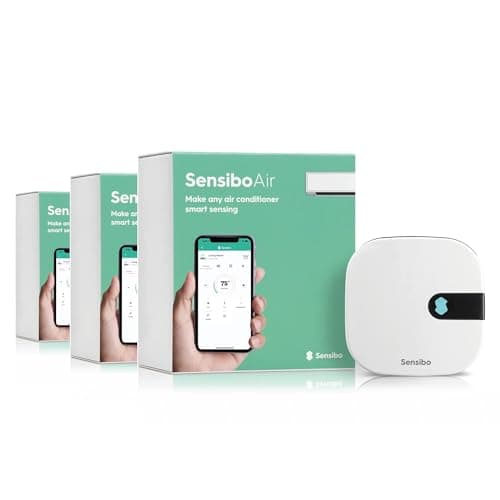 Image of Sensibo Air 3 Pack - Smart Air Conditioner Controllers. Apple HomeKit Certified. 60-Seconds Installation. Maintains Comfort and Energy Saving Features. Compatible with Google, Alexa, Apple HomeKit
