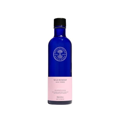 Image of Neal's Yard Remedies Wild Rosehip AHA Toner, Enhances Radiance, Renews & Refines, Vegan & Cruelty-Free, 200ml