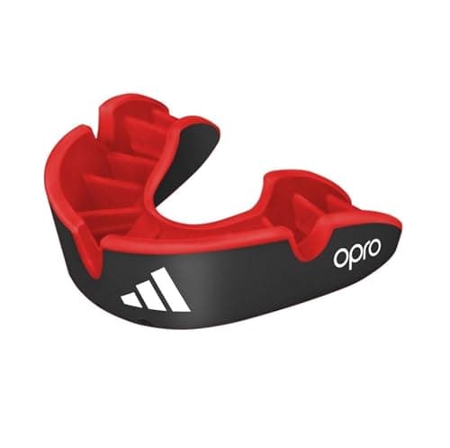 Image of adidas OPRO Silver Mouthguard with Case - Senior, Black - CE-Approved Gum Shield Suitable for Boxing, Rugby, Hockey, MMA, Kickboxing, Muay Thai, and Other Martial Arts