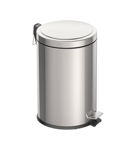 Image of Tramontina 20L Pedal Bin Stainless Steel Kitchen Waste Bin with Lid, Removable Inner Bucket, 29.5 cm Diameter x 46 cm Height, 94538120