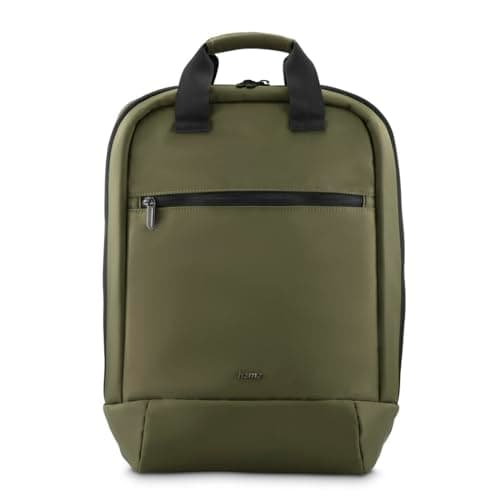 Image of Hama Backpack for Laptop (Padded Laptop Compartment for Laptops up to 16.2 Inches, Laptop Backpack with Front Pocket and Inner Compartment, Ultralight Daypack, Waterproof) Olive