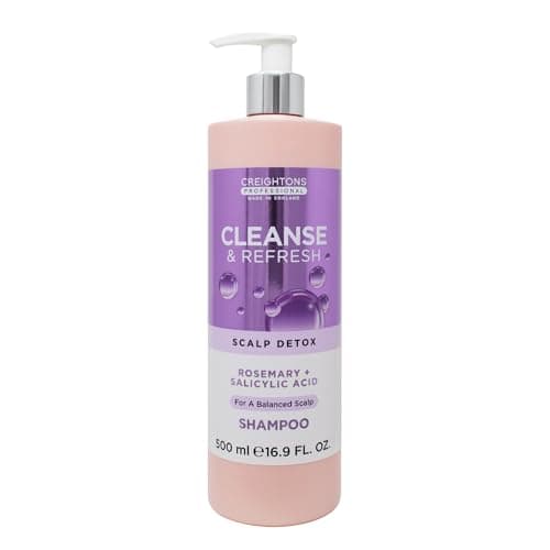 Image of Creightons Professional Cleanse & Refresh Shampoo 500ml | Clarifying Salicylic Acid & Rosemary for Scalp Detox | Deep Cleansing for Removing Impurities & Buildup
