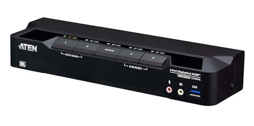 Image of ATEN CS1924A - 4-Port USB 3.0 8K DisplayPort KVMP Switch (Cables included)