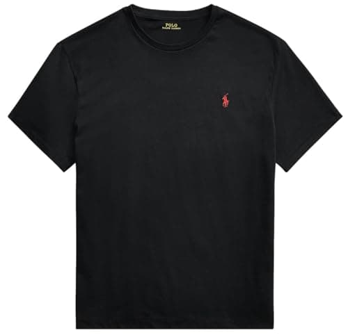 Image of Polo Ralph Lauren Men's Pony Logo Crew Neck T-Shirt, Basic Polo Black, XXL