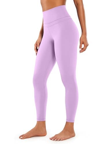 Image of CRZ YOGA Women's Naked Feeling - 25 Inches High Waist Leggings Tight Yoga Pants Workout Gym Leggings Lilac 10