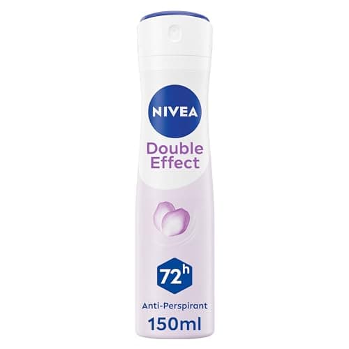 Image of NIVEA Double Effect Anti-Perspirant Deodorant Spray (150ml), Women's Deodorant Spray with 72H Sweat and Odour Protection, Sweat Block for Women with Natural Avocado Extract
