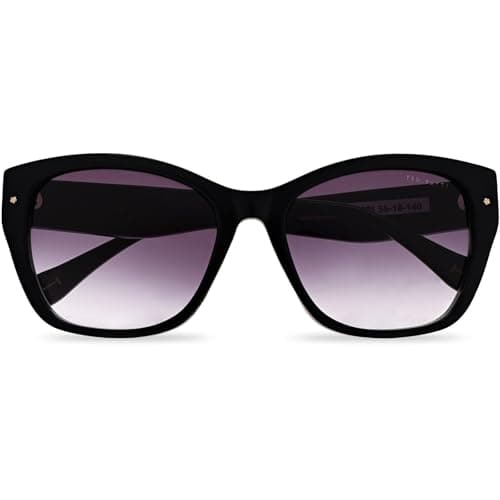 Image of Ted Baker Gloss Solid Black Sunglass