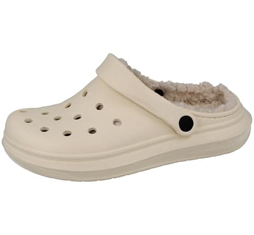 Image of Yinka Shoes Ladies Fleece Lined Dual-Strap Clogs Stone 4