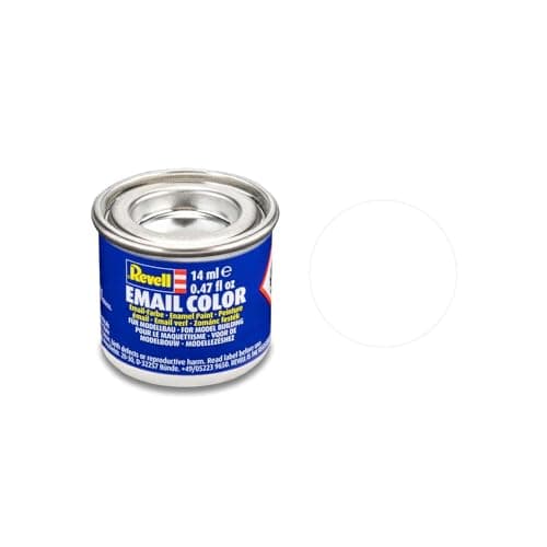 Image of Revell 32105 Enamel Paint White (Matte) 05 Tub 14 ml