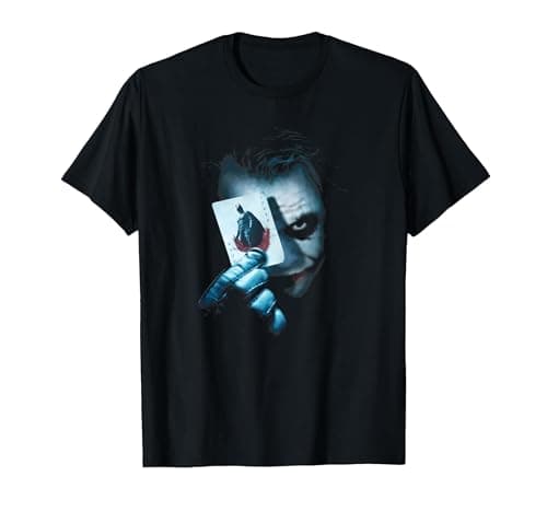 Image of Batman Dark Knight Joker T-Shirt, Men, Black, Medium