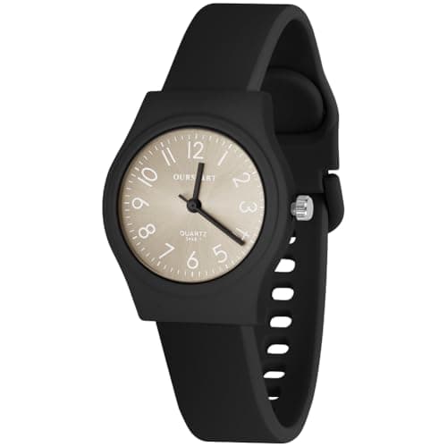 Image of OFFCUP Women's Quartz Watch, Silicone Strap Ladies Watches, Analog Quartz Watches with 38MM Big Dial, Premium Fashion Wrist Watch for Women Ladies Girls