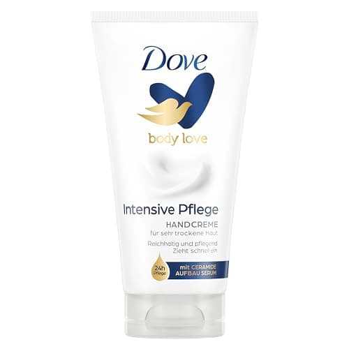 Image of Dove Intensive Hand Cream with Care Duo (Intensive Moisture and Deep Care) Especially for Very Dry Hands, Pack of 1 (1 x 75 ml)