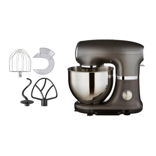 Image of Morphy Richards Stand Mixer, 5.5L, Aluminium Die Casting, Integrated Timer & Scale, 8 Speed Controls, Pulse Setting, Include Accessories Dough Hook, Beater, Whisk, Bowl Cover, 1kw Motor, 400024