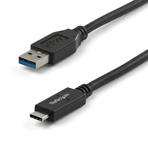 Image of StarTech.com USB to USB C Cable - 3 ft / 1m - 10 Gbps - USB-C to USB-A - USB 2.0 Cable - USB Type C (USB31AC1M)