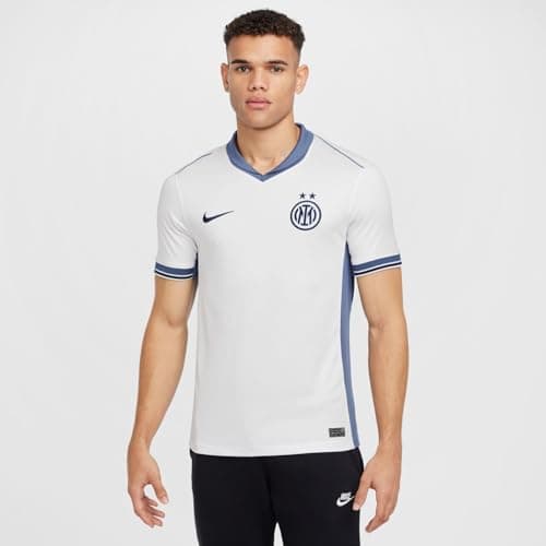 Image of Nike Inter Milan 2024/25 Stadium Away Dri-Fit Replica Football Jersey for Men, Summit White/Iris Whisper/Midnight Navy, FN8793-123, S